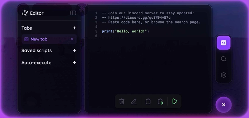 krnl executor lua script menu
