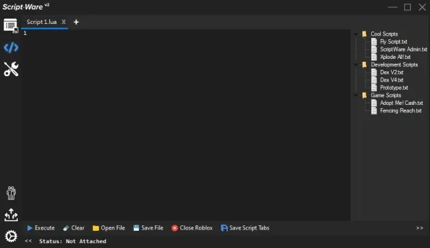 Fluxus Executor interface screen shots 2.